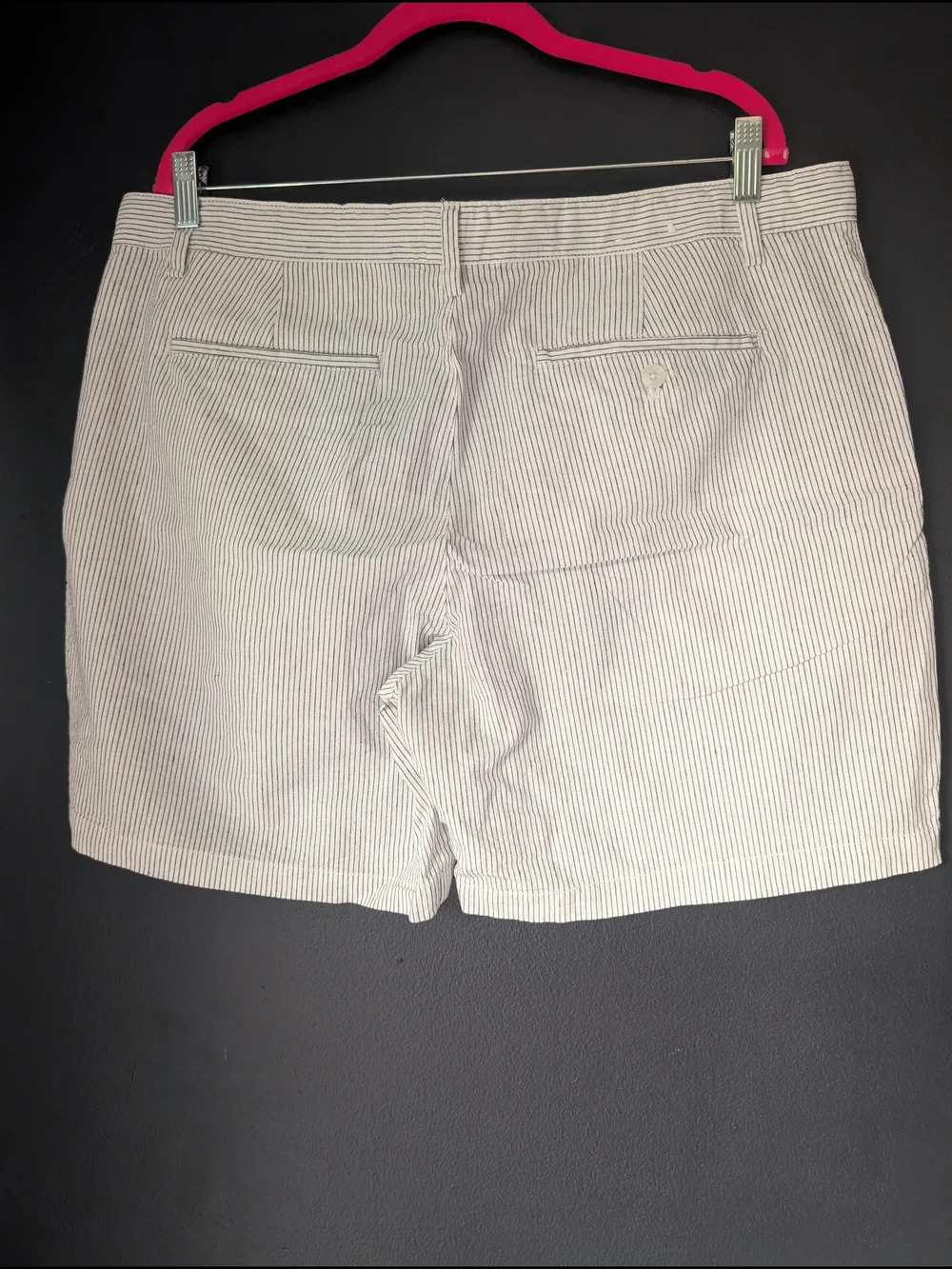 Banana Republic Men's XL White Pinstripe Shorts